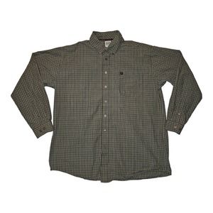 Cinch Button Down Long Sleeve Men's XL Check Plaid Western Cowboy Casual